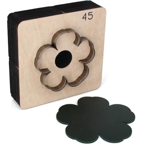 45 mm Blumen-Leder-Stanzformen-Set, Leder-Stanzformen zum Schneiden von Formen, Leder-Stanzform für DIY-Lederhandwerk 45 mm Blumen-Leder-Stanzformen-Set, Leder-Stanzformen zum Schneiden von Formen, Leder-Stanzform für DIY-Lederhandwerk von SiiRo