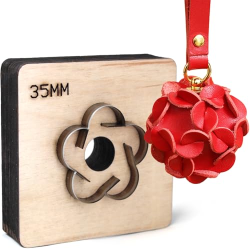 Leder-Stanzform mit Blumenmotiv, 35 mm, zum Schneiden von Formen, Ball-Blumen-Form, Leder-Stanzform für DIY-Lederhandwerk Leder-Stanzform mit Blumenmotiv, 35 mm, zum Schneiden von Formen, Ball-Blumen-Form, Leder-Stanzform für DIY-Lederhandwerk von SiiRo