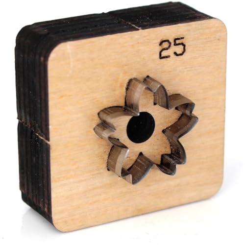 Sakura-Leder-Stanzschablonen-Set, 25 mm, Leder-Stanzform zum Schneiden von Formen, Sakura-Form, Leder-Stanzform für DIY-Lederhandwerk Sakura-Leder-Stanzschablonen-Set, 25 mm, Leder-Stanzform zum Schneiden von Formen, Sakura-Form, Leder-Stanzform für DIY-Lederhandwerk von SiiRo