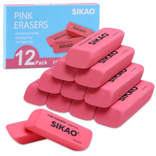 Rosa Radiergummis 12 Stück Radiergummis Kinder, Rosa Fase Radierer Latex Frei, Radiergummi Weich Bulk, Kunst Radiergummi FüR Die Zeichnung, Klassenzimmer Essentials FüR Studenten Lehrer, Eraser Rosa Radiergummis 12 Stück Radiergummis Kinder, Rosa Fase Radierer Latex Frei, Radiergummi Weich Bulk, Kunst Radiergummi FüR Die Zeichnung, Klassenzimmer Essentials FüR Studenten Lehrer, Eraser von Sikao