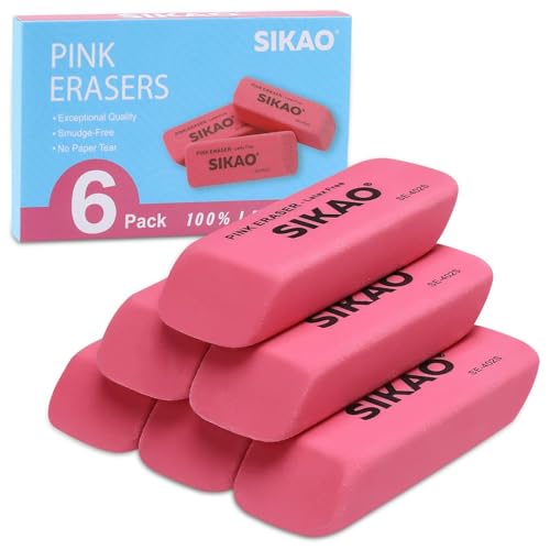 Rosa Radiergummis 6 Stück Radiergummis Kinder, Rosa Fase Radierer Latex Frei, Radiergummi Weich Bulk, Kunst Radiergummi FüR Die Zeichnung, Klassenzimmer Essentials FüR Studenten Lehrer, Eraser Rosa Radiergummis 6 Stück Radiergummis Kinder, Rosa Fase Radierer Latex Frei, Radiergummi Weich Bulk, Kunst Radiergummi FüR Die Zeichnung, Klassenzimmer Essentials FüR Studenten Lehrer, Eraser von Sikao