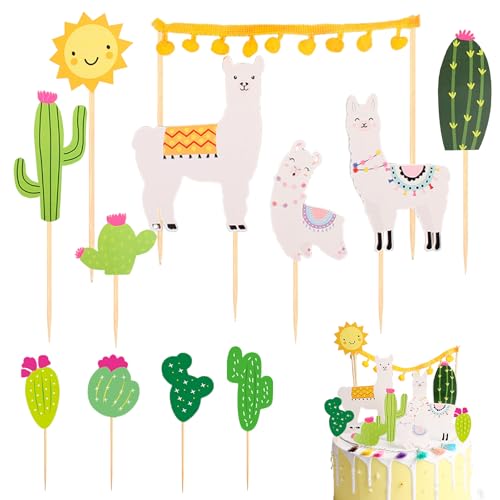 Silars Alpaka Kuchen Deko, 12 Stücke Alpaka Tortendeko Lama Cake Topper Bunt Tortendeko Kaktus, Wüste Tortenaufleger für Kindergeburtstag, Babyparty, Geburtstag, Valentinstag, Hochzeitstag Silars Alpaka Kuchen Deko, 12 Stücke Alpaka Tortendeko Lama Cake Topper Bunt Tortendeko Kaktus, Wüste Tortenaufleger für Kindergeburtstag, Babyparty, Geburtstag, Valentinstag, Hochzeitstag von Silars