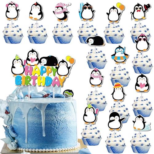 Silars Tortendeko Geburtstag Pinguin Tortenaufleger Pinguin, 1+12 Thema Kuchendeko Pinguin Happy Birthday Cake Topper, Jungen Mädchen Kuchen Topper für Tiermotiv, Babyparty, Geburtstag, Party Silars Tortendeko Geburtstag Pinguin Tortenaufleger Pinguin, 1+12 Thema Kuchendeko Pinguin Happy Birthday Cake Topper, Jungen Mädchen Kuchen Topper für Tiermotiv, Babyparty, Geburtstag, Party von Silars