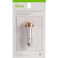 Cricut Werkzeug "Quickswap Tool - Perforation Blade Tip", Perforationsspitze - mit Klingengehäuse/Halter von Silber