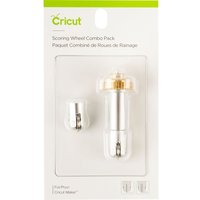 Cricut Werkzeug "Quickswap Tool - Scoring Wheel Tip" Combo Pack, 1 Falz- und 1 D von Silber