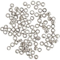 Quetschperlen, Rund, Ø 1 mm - Silber von UIT