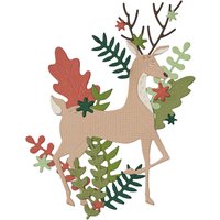 Sizzix Thinlits Stanzschablone "Delightful Deer" von Silber