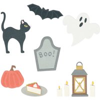 Sizzix Thinlits Stanzschablone "Halloween Motifs" von Silber