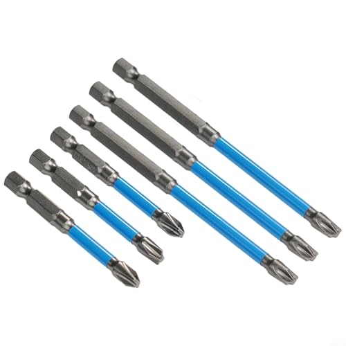 Screw Efficiency Komplettes Set mit 6 magnetisierten speziellen Schlitz-Kreuzschrauber-Bits für elektrische Arbeiten Screw Efficiency Komplettes Set mit 6 magnetisierten speziellen Schlitz-Kreuzschrauber-Bits für elektrische Arbeiten von Sileduove