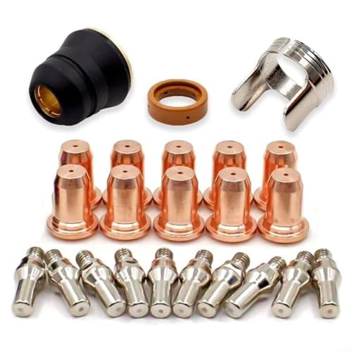 Sileduove 23 Stück für IPT-60 PT-60 IPT-40 PT40 Plasmaschneider Zubehör Plasmadüsen Elektroden Keramikkappen Verbrauchsmaterialien Düsen Sileduove 23 Stück für IPT-60 PT-60 IPT-40 PT40 Plasmaschneider Zubehör Plasmadüsen Elektroden Keramikkappen Verbrauchsmaterialien Düsen von Sileduove