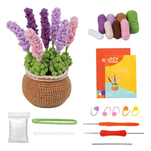 Sileduove Erstellen Sie einfach atemberaubende Häkelblumen, umfassende Anfänger-Sets mit Schritt-für-Schritt-Anleitungen (Lavenance) von Sileduove