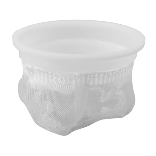Sileduove IBC-Filter für Tonnen-Abdeckkappe, Wassertank, IBC-Tankabdeckung, mit wiederverwendbarer Nadelfilz-Filtertasche für Regenwassersammelsystem (kurzer Nylon-runder Boden) von Sileduove