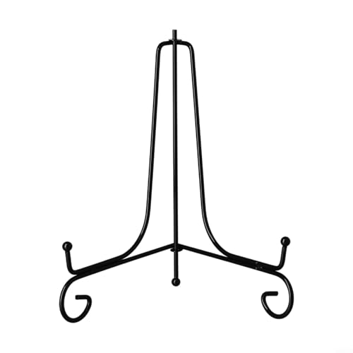 Sileduove Verstellbarer Eisen-Tellerständer für Präsentation, Staffelei Halter für Teller, Fotos, Bücher und Schüsseln (20,3 cm) von Sileduove