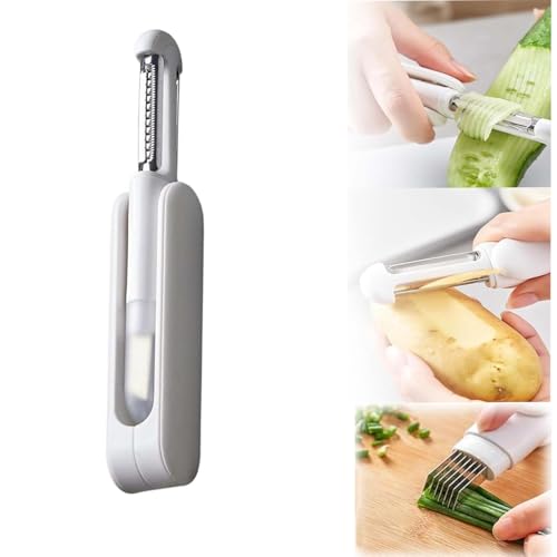 3 in 1 Multifunctional Rotary Paring Knife, Obstschäler, KartoffelschäLer, Sparschäler, Edelstahl-Gemüseschäler, Obst und Gemüseschäler, Kann Schälen Würfeln Reiben und in Scheiben Schneiden 3 in 1 Multifunctional Rotary Paring Knife, Obstschäler, KartoffelschäLer, Sparschäler, Edelstahl-Gemüseschäler, Obst und Gemüseschäler, Kann Schälen Würfeln Reiben und in Scheiben Schneiden von Silent-Qiaoyou