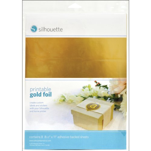 Silhouette America Media-GLD-ADH Bedruckbare Folie für Etiketten und Aufkleber Gold, c1 von Silhouette America