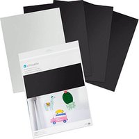 Silhouette MEDIA-MAGNET-3T bedruckbares Magnetpapier für Schneideplotter weiß 215 x 280 mm,  4 Blatt von Silhouette