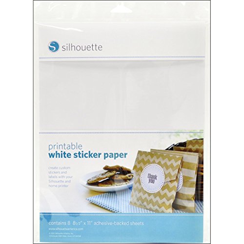 Silhouettes Silhouette druckbares Stickerpapier, weiß Silhouettes Silhouette druckbares Stickerpapier, weiß von Silhouette