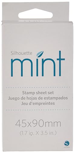 Silhouettes Verwenden Sie das Stempelblatt-Set, um benutzerdefinierte Stempel Mint zu erstellen, Multi, 45x90 mm von Silhouettes