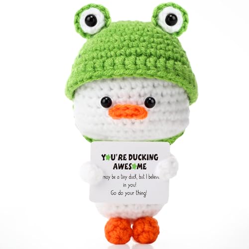 Silipull Ente Häkelpuppe mit Karte, handgefertigt, emotionale Stimmung, positiv, lustig, niedlich, Wolle, gestrickt, eingelegt, Kartoffel, Ente, Weihnachten, Valentinstag, Geburtstag, inspirierendes Silipull Ente Häkelpuppe mit Karte, handgefertigt, emotionale Stimmung, positiv, lustig, niedlich, Wolle, gestrickt, eingelegt, Kartoffel, Ente, Weihnachten, Valentinstag, Geburtstag, inspirierendes von Silipull
