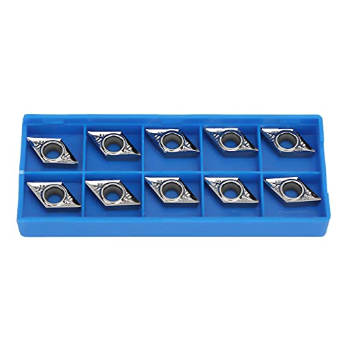 SilkRoadSupply CNC -Einsätze Bladeschneider Drehmaschine Drehwerkzeug hohe Härte hohe Verschleiß Haltbarkeit für Aluminiumlegierung Kupferholz Proverse Silber Metall 10pcs von SilkRoadSupply