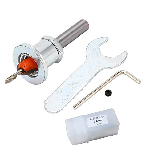 SilkRoadSupply Countersink -Bohrbit -Kit -Set Einstellbares Grenzwertlegungslegungslegungsstahl -Elektrowerkzeugzubehör für Holzkunststoffweiche Metall Faserplatte Aluminium Legier von SilkRoadSupply