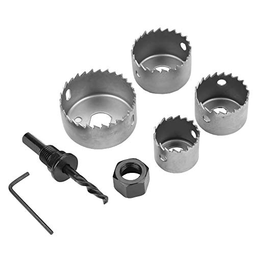 SilkRoadSupply Hoher Kohlenstoffstahl -Loch -Säge Bohrbit Set scharfes robustes Holzbearbeitungswerkzeug für Türen Schränke Schreibtische 32 mm 38 mm 44 mm 54 mm von SilkRoadSupply