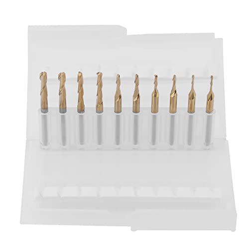 SilkRoadSupply Kugel Nasenschneider Mahlen Schneidwerkzeug Gravurschneider für Leiterplatten Hardware Kunststoffe Kupfer Edelstahl Wolfram Carbid Stahlbeschichtung 3,175 von SilkRoadSupply