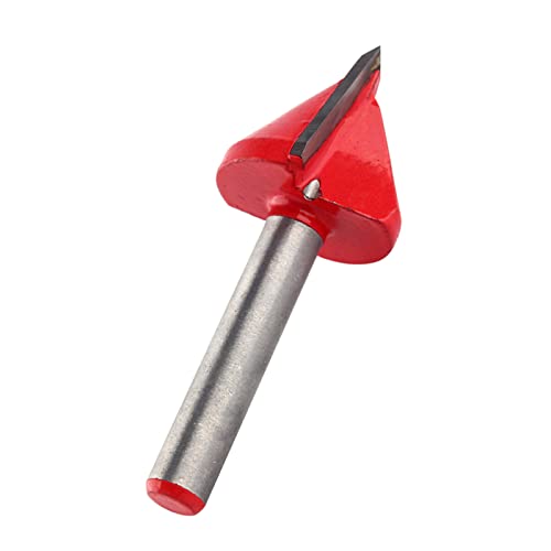 SilkRoadSupply V Groove Router Bit Wolframstahl 6x22mm 60 Grad Shank CNC Holzbearbeitungswerkzeug für professionelle Tischler und Hobbyisten von SilkRoadSupply