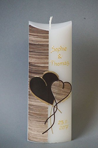 Hochzeitskerze/Brautkerze VINTAGE ☼ in Sonderform, inklusive Beschriftung ! W 5 Hochzeitskerze/Brautkerze VINTAGE ☼ in Sonderform, inklusive Beschriftung ! W 5 von Silkes-Kerzenladen