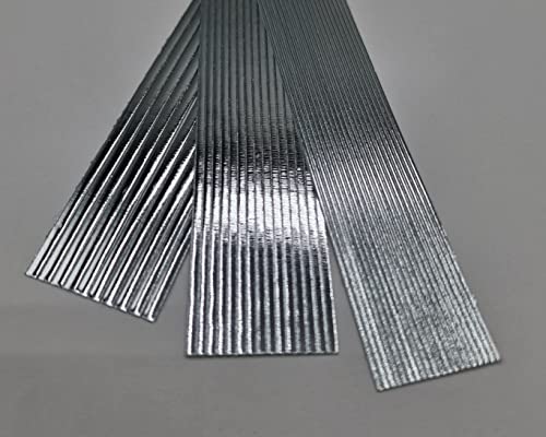 Silkes-Kerzenladen Wachsstreifen/Verzierwachs zur Kerzen-Gestaltung ★ SILBER 2mm ★ VST-02 von Silkes-Kerzenladen