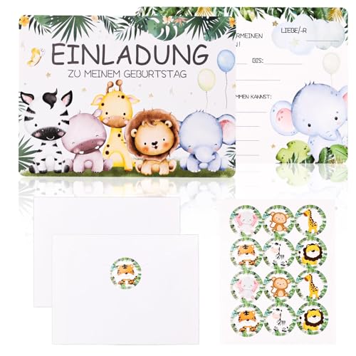 Silkwish 12x Waldtiere Einladungskarten zum Kindergeburtstag mit passenden Versandhüllen, Tierkinder Einladung zur Geburtstagsfeier, Geburtstagseinladungen, Partyeinladungen, Einladung zum Geburtstag Silkwish 12x Waldtiere Einladungskarten zum Kindergeburtstag mit passenden Versandhüllen, Tierkinder Einladung zur Geburtstagsfeier, Geburtstagseinladungen, Partyeinladungen, Einladung zum Geburtstag von Silkwish