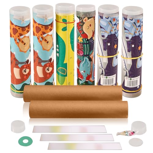 Silkwish 8er Kaleidoskop Bastelset Kinder - Kaleidoskop Kindergeburtstag Gastgeschenke - DIY Kaleidoskop Mitgebsel - Selbst Bauen - Mitbringexperiment zu Optik für Kinder ab 6-8 Jahre Silkwish 8er Kaleidoskop Bastelset Kinder - Kaleidoskop Kindergeburtstag Gastgeschenke - DIY Kaleidoskop Mitgebsel - Selbst Bauen - Mitbringexperiment zu Optik für Kinder ab 6-8 Jahre von Silkwish