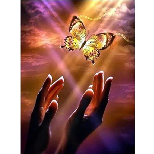 5D Diamant Malerei Set, 5D Diamant Painting Bilder Hand-Schmetterling DIY Diamond Painting Full Set Strass Stickerei Kreuzstich Kunst Handwerk für Wohnzimmer Wanddekoration 70x100cm/28x40inch Square 5D Diamant Malerei Set, 5D Diamant Painting Bilder Hand-Schmetterling DIY Diamond Painting Full Set Strass Stickerei Kreuzstich Kunst Handwerk für Wohnzimmer Wanddekoration 70x100cm/28x40inch Square von SilkyShy