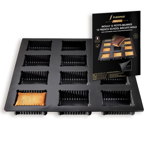 Flexipan Moule Petit Beurre - 12 Biscuits Tablette Chocolat, Sablés, Gateau Maison - Cuisson Homogène, Antiadhésif, Multi-Usages - Accessoire Moulage Petit Ecolier, Patisserie, Cuisine Flexipan Moule Petit Beurre - 12 Biscuits Tablette Chocolat, Sablés, Gateau Maison - Cuisson Homogène, Antiadhésif, Multi-Usages - Accessoire Moulage Petit Ecolier, Patisserie, Cuisine von Silpat