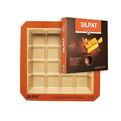 Silpat Quadratische Tablettenform, 16 Portionen Silpat Quadratische Tablettenform, 16 Portionen von Silpat