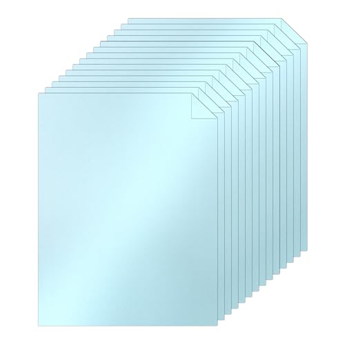 Silunkia 100 Blatt blau schimmernder Karton, 8,5 x 11 cm, Scrapbooking-Papier, 34 kg Perlglanz-Papier für selbstgemachte Karten, Grußkarten, Einladungen, Zertifikate von Silunkia