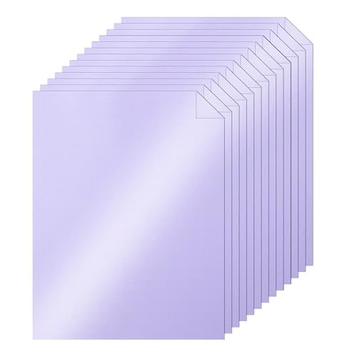Silunkia 100 Blatt lila schimmernder Karton, 21,6 x 27,9 cm, Zertifikatpapier, 34 kg, schweres Bastelpapier für Kartenherstellung, Visitenkarten, Einladungen, Dankeskarten von Silunkia