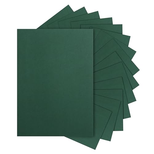 Silunkia 28 Blatt dunkelgrüner Karton, 8,5 x 11 cm, Kraftpapier, 41,7 kg, schweres Weihnachtsdruckerpapier für selbstgemachte Karten, Einladungen, Dankeskarten, Geburtstag, Menüs Silunkia 28 Blatt dunkelgrüner Karton, 8,5 x 11 cm, Kraftpapier, 41,7 kg, schweres Weihnachtsdruckerpapier für selbstgemachte Karten, Einladungen, Dankeskarten, Geburtstag, Menüs von Silunkia