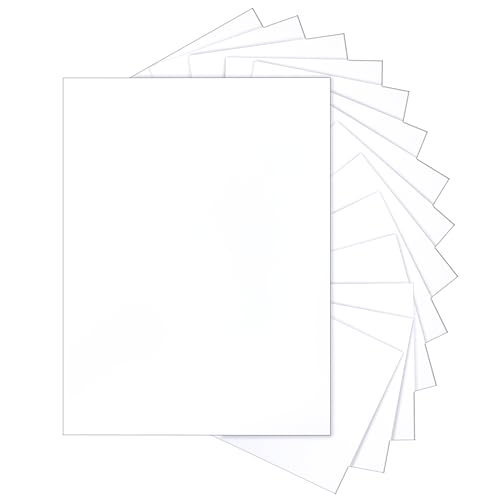 Silunkia 40 Blatt weißer Karton, 8,5 x 11 cm, Premium-Papier, 34 kg Bastelpapier, Kartenmaterial für selbstgemachte Karten, Grußkarten, Visitenkarten, Einladungen, Bürodruck, Lebenslaufpapiere von Silunkia