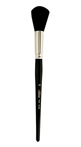 Silber Pinsel Serie 5618s-16 Silber Mop rund kurzer Griff Pinsel, Ziegenhaar, schwarz von Silver Brush Limited