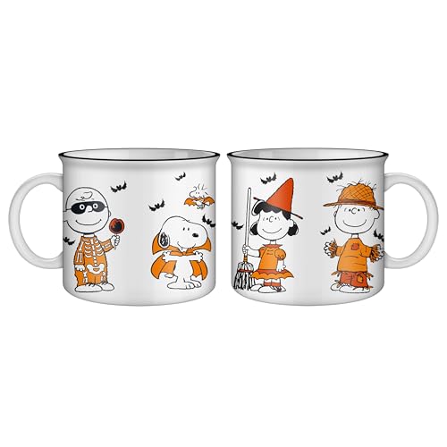 Silver Buffalo Peanuts Halloween Characters Keramiktasse Camper, 590 ml von Silver Buffalo