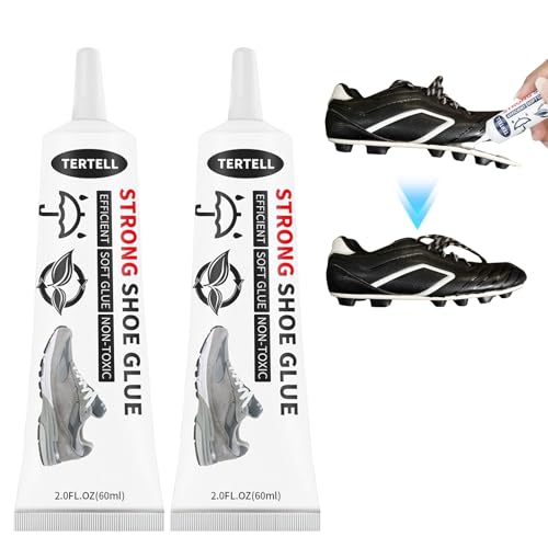 SilverChry 2Pcs*60ml Schuhsohlenkleber, Schuhkleber Sohlenkleber Wasserfest, Kleber für Schuhsohlen, Schuhkleber Extra Stark, für Schuhen, Taschen, Gürteln, Lederjacken Verwendet Werden von SilverChry