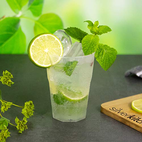 Silverkitchen 25 Cocktailbecher 200ml - bruchsichere Mehrwegbecher wiederverwendbar Cocktail Becher Longdrinkgläser transparent aus PP Plastik Made In Germany Silverkitchen 25 Cocktailbecher 200ml - bruchsichere Mehrwegbecher wiederverwendbar Cocktail Becher Longdrinkgläser transparent aus PP Plastik Made In Germany von Silverkitchen
