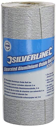 Silverline 571521 Stearatbeschichtete Korundrolle, 5 m 240er-Körnung Silverline 571521 Stearatbeschichtete Korundrolle, 5 m 240er-Körnung von Silverline