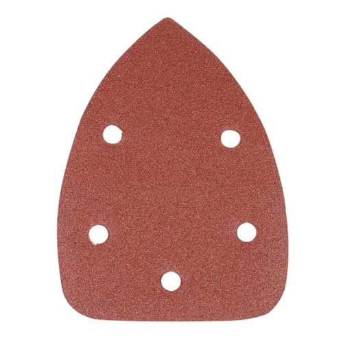 Silverline 598542 Klett-Deltaschleifblätter, Schleifpapier, 140 mm, 10er-Pckg. 120er-Körnung von Silverline