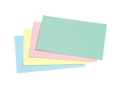Concord Karteikarten glatt 152 x 102 mm 100 Stück farblich sortiert Concord Karteikarten glatt 152 x 102 mm 100 Stück farblich sortiert von Silvine