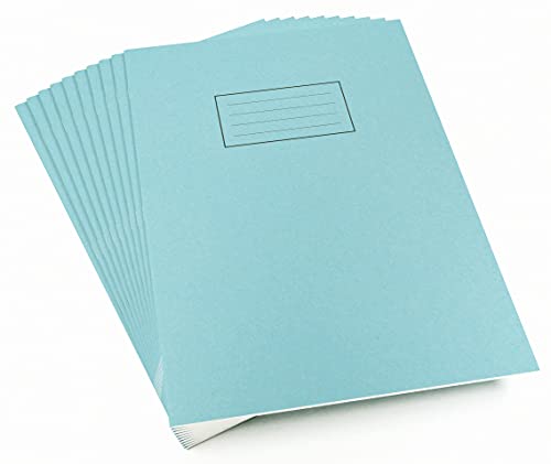 Silvine Heft EX114, unliniert, 80 Seiten, A4, 75 g/m², 10 Stück, blau von Silvine
