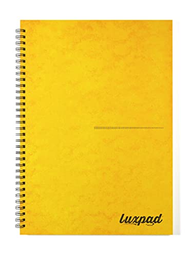 Silvine Luxpad Memory Aid Notizbuch, A4, liniert, 120 Seiten, Gelb von Silvine