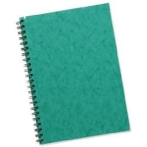 Silvine SPA4 Perforierter Linierter Hardcover-Notizblock mit seitlicher Doppelspiralbindung 192 Blatt 75gsm A4,6 Stück von Silvine