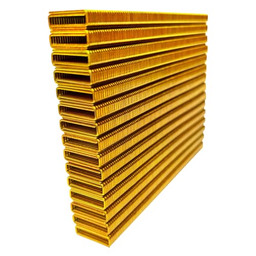 SimCos 18 Gauge 1/4 Zoll schmale Krone, verzinkte Polsterklammern für pneumatische oder elektrische Heftgeräte oder Heftpistole 18 GA (1,9 cm - 3000 Stück) von SimCos